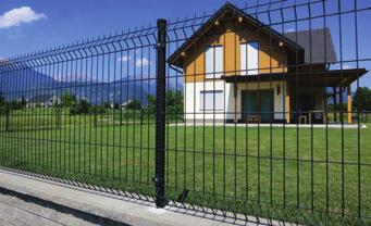 Panelne ograje se razlikujejo glede na debelino žice in vrsto pripadajočih stebrov.