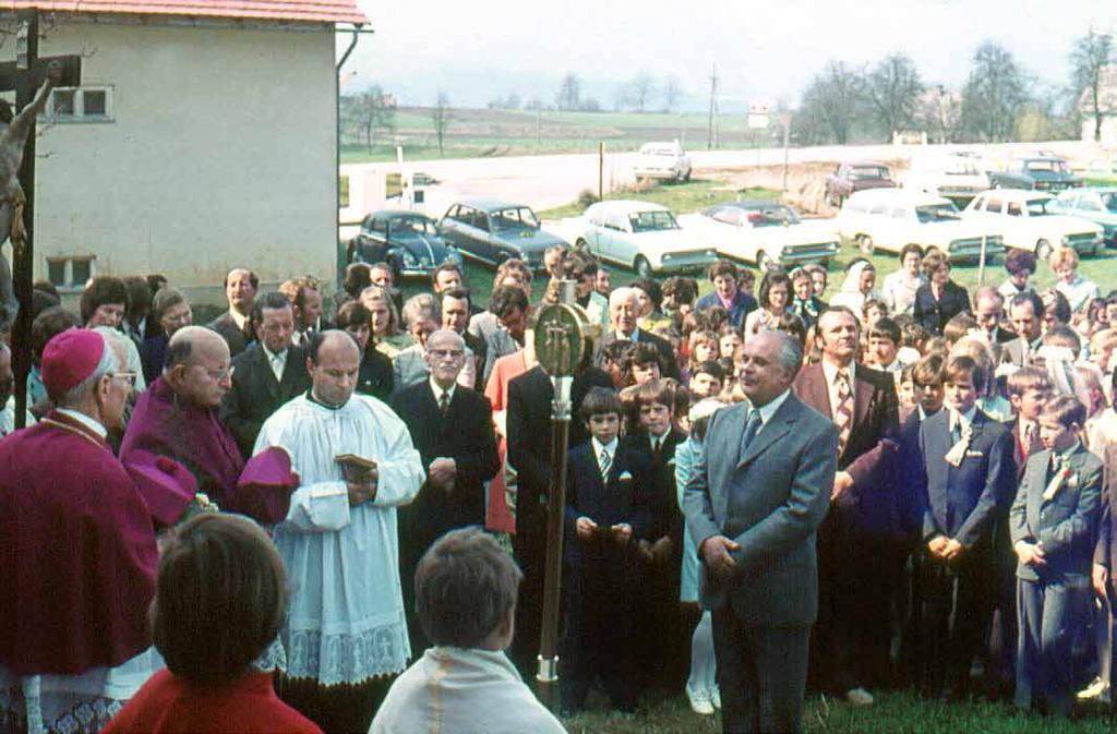 Die Installationsfeier von Pfarrer Leopold Kassl war im September 1968 und wurde von Prälat Alex Zechner geleitet.