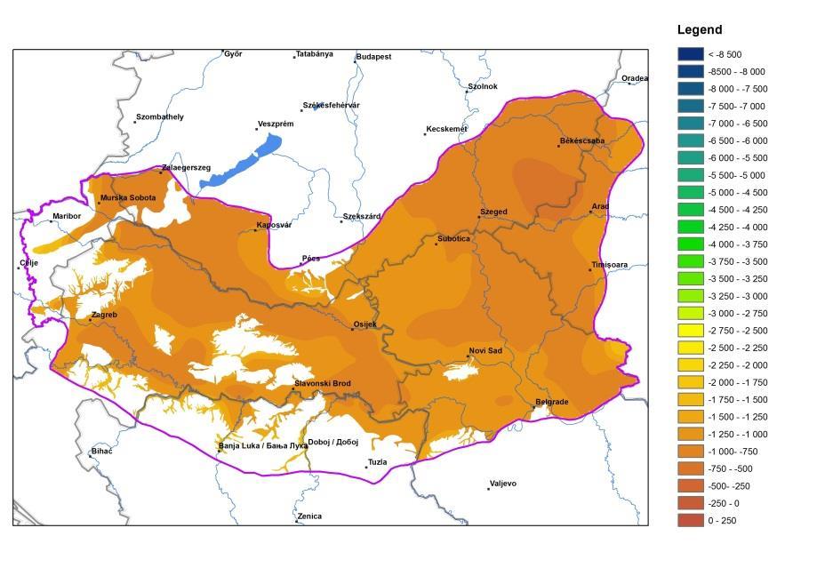 PROJEKTI: Projekt DARLINGe (Danube Region Leading Geothermal energy, 2017-2019) V DARLINGe projektu smo nadaljevali z analizami, modeliranjem in izračuni ter izdelali kompleksna poročila: D.5.4.1. Identification, ranking and characterization of potential geothermal reservoirs DRAFT D.