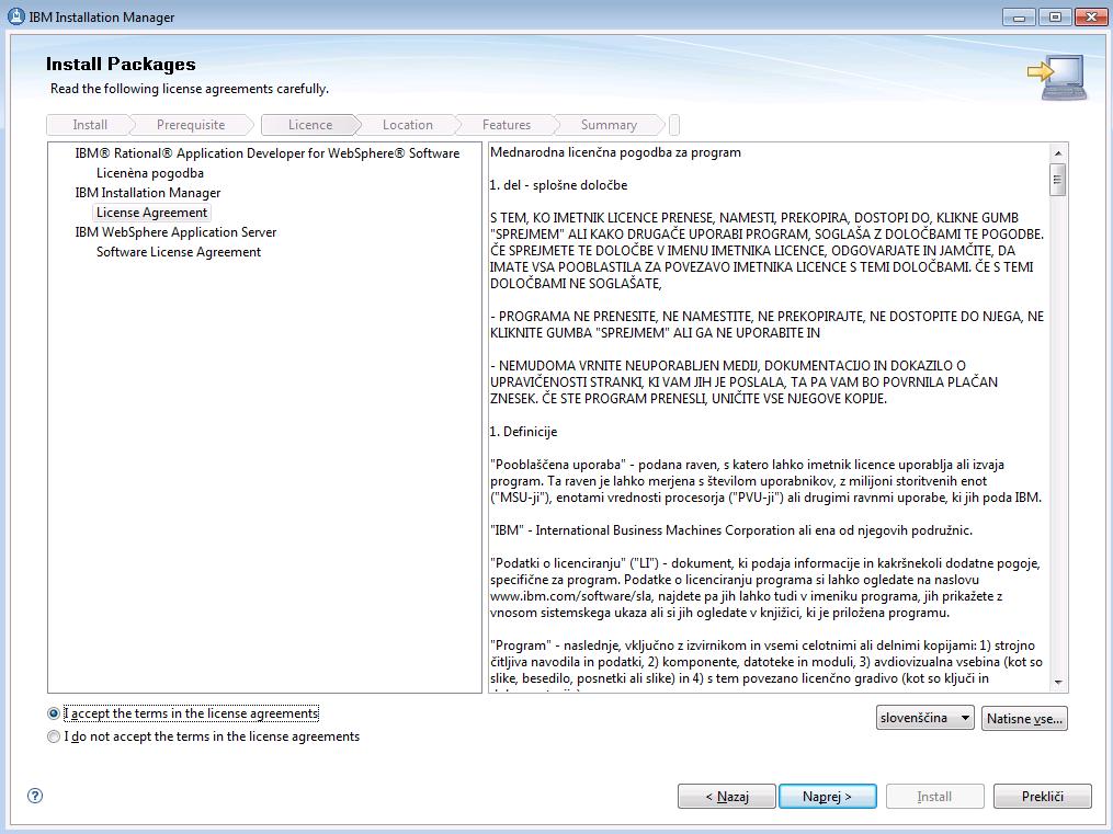 Priloga1: Virtualizacija programa IBM Rational Application Developer 8.0.