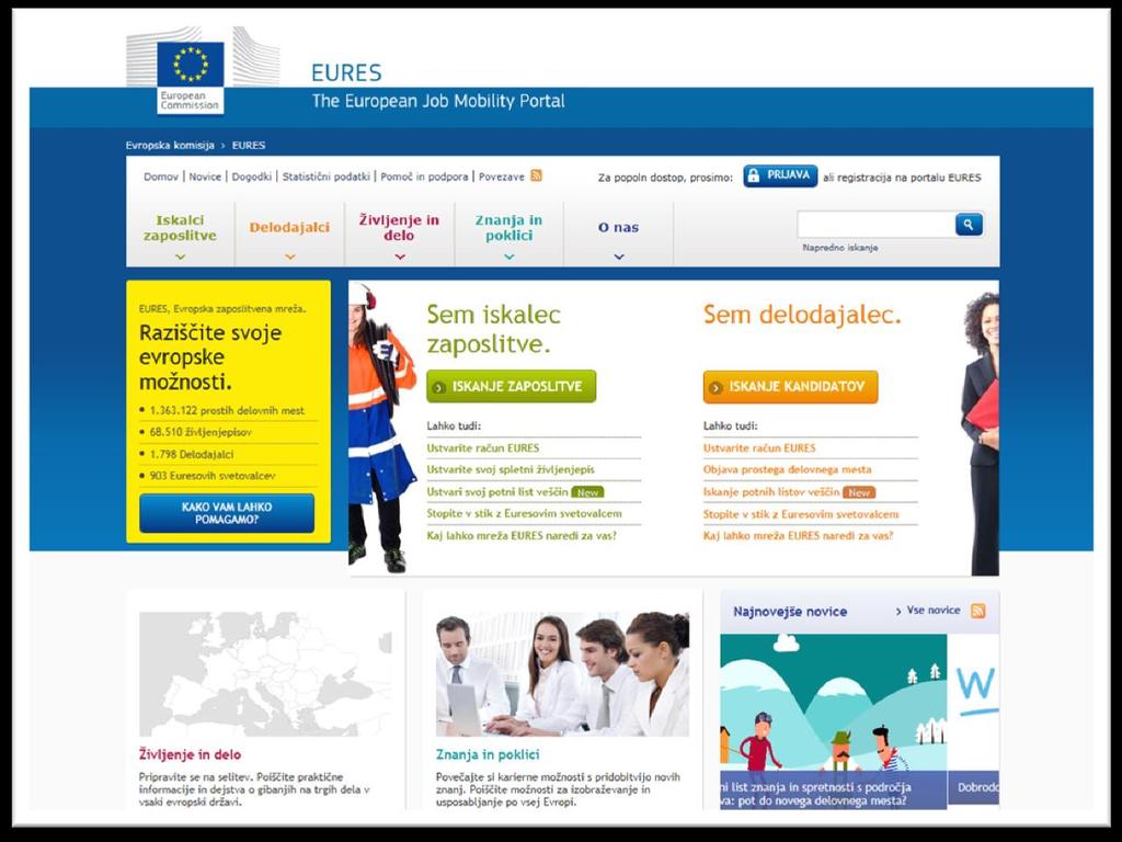 EURES EURES (EURopean Employment Services) je omrežje javnih služb za zaposlovanje in njihovih nacionalnih partnerjev iz držav članic Evropske unije (EU), Evropskega gospodarskega prostora (EGS) in