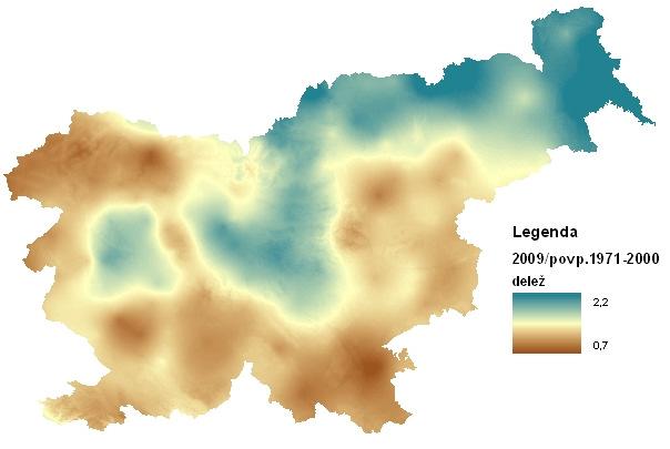 preobilja padavin in moče (slika x) je bila v severovzhodnem delu Slovenije velika. Vlada je morala ukrepati.