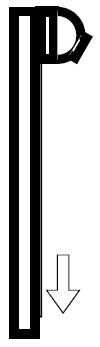 Vstavljanje registrske tablice v držalo Naslednje slike prikazujejo vstavljanje registrske tablice v korakih.