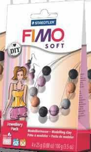 slikovna navodila  Vsebina: 4 bloki (po 25 g) modelirne mase FIMO soft (pastelno vanilijeva, pastelno roza, pastelno