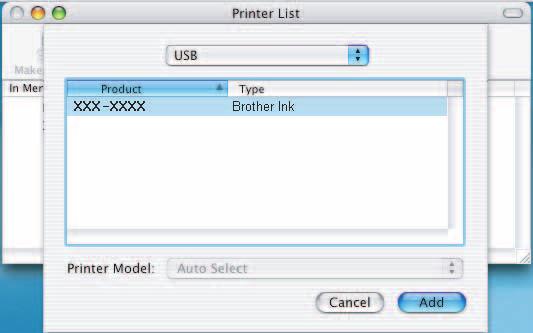 h i USB Izerite XXX-XXXX (XXX-XXXX je ime moel) in kliknite A (Doj). Kliknite Print Center (Center z tisk) in Quit Print Center (Končj enter z tisk). Mintosh 16 Nmestitev progrmskeg pket Presto!