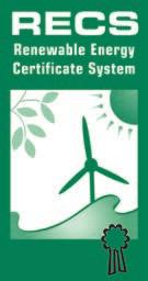 Modra energija energija z dokazljivim poreklom Proizvodnja Modre energije je usklajena z mednarodnimi okoljskimi kriteriji in s sistemom certifikatov RECS (Renewable Energy Certificate System, www.