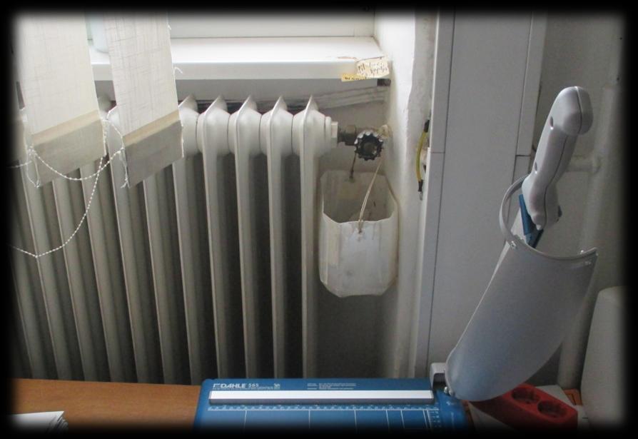 Slika 9: Prikaz dotrajanega radiatorskega ventila Sanitarna voda in priprava TSV (tople sanitarne