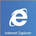 Ploščica Namizje odpre klasičen pogled sistema Windows. Ploščica Internet Explorer odpre brskalnik Internet Explorer. NASVET!
