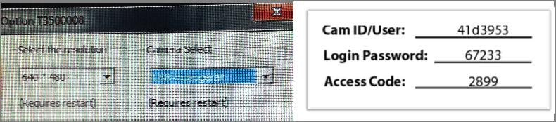 Med skritimi ikonami (desni klik v opravilni vrstici) lahko najdete ikono za SipCam (glejte