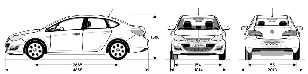 Tehnični podatki 3 Splošne tehnične specifikacije Splošne tehnične specifikacije Dimenzije vozila (mm) Masa in nosilnost v kg Višina 1500 Masa praznega vozila vklj.