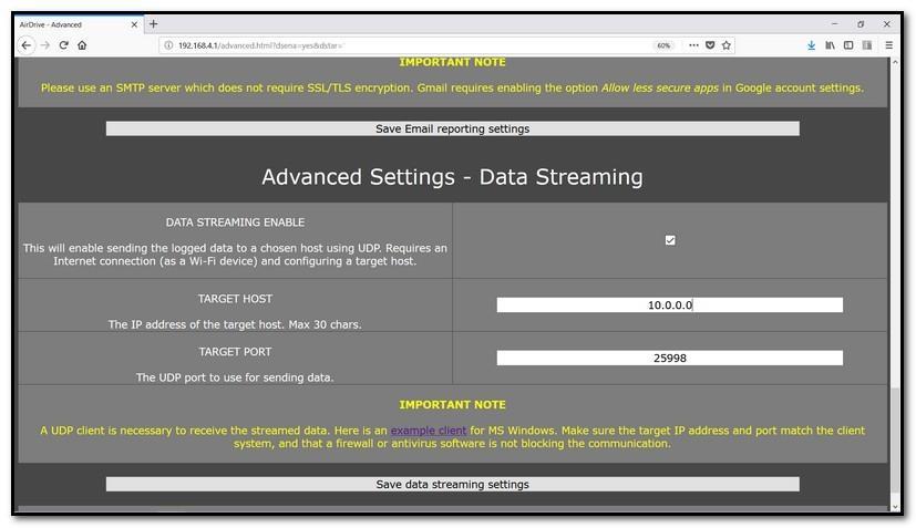 12. Live streaming data (Pro version only and Max) (Note: For live sreamování keylogger is required to connect to the Internet.