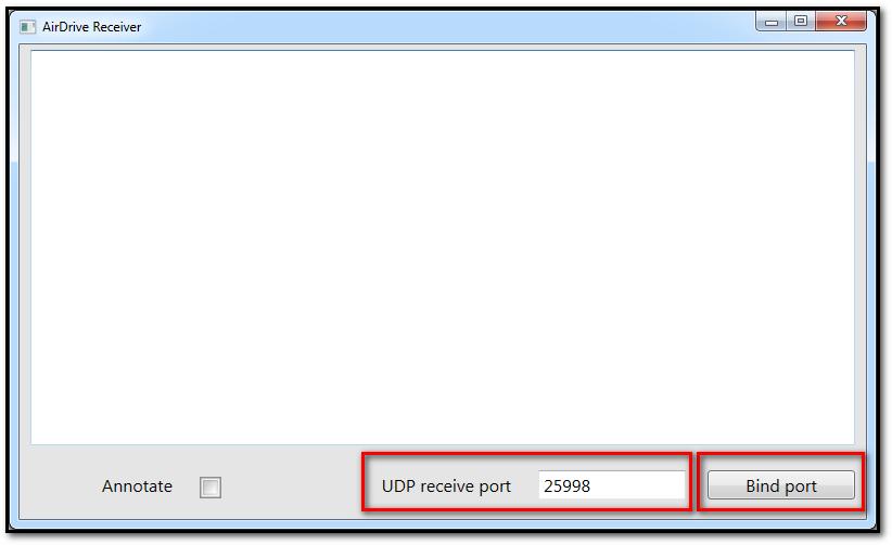 c. If everything is set up correctly, UDP client will appear in real time