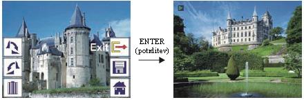 2.5 Playback (predvajanje): Exit (končanje) Če boste izbrali opcijo Exit (končanje) menija obdelave, se bo prikaz