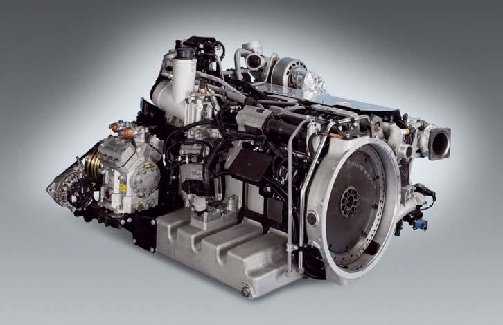 Pogonski sklop Motor zmogljiv in varčni motor D20 z vbrizgavanjem goriva preko skupnega voda je na razpolago z močjo: 264 kw (360 KM) in navorom 1.800 Nm 294 kw (400 KM) in navorom 1.