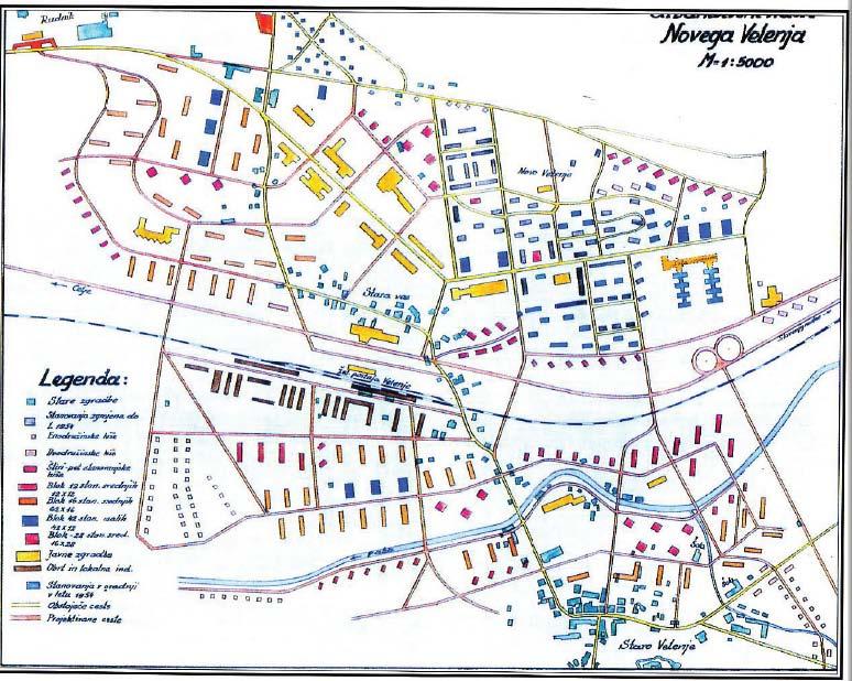 9 Slika 4: Nov, sodobnejši urbanistični načrt za okoli 6000 ljudi 1 iz leta 1954 (Seher, 1998: 485) Nalogo novega urbanističnega načrta so zaupali Slovenija projektu, glavni arhi