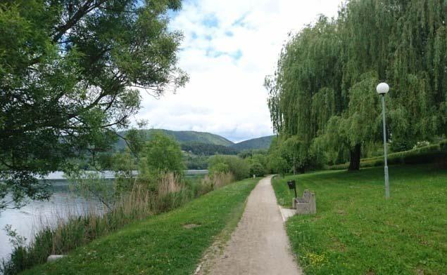 24 2.4.5 ŠRC Jezero Območje obsega Škalsko ter del Velenjskega jezera, ob katerih so urejene sprehajalne, tekaške kolesarske in učne poti, po katerih se