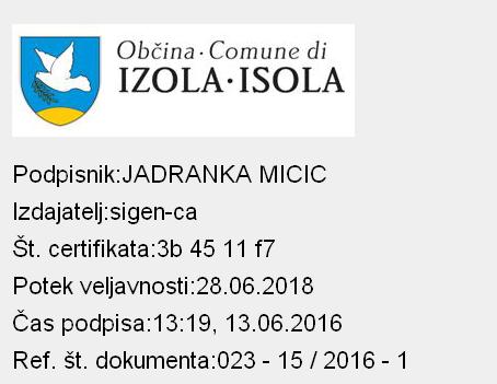 www.uradne-objave.izola.si Št. 13/2016 Izola, ponedeljek, 13. 6. 2016 e-pošta: urednik.uo@izola.