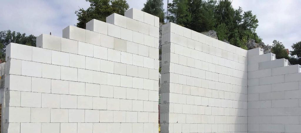 240 198 1,8 UPORABA Silka silikatni zidaki se zaradi velike gostote materiala in s tem odlične zvočne izolativnosti uporabljajo za izvedbo vseh vrst zidov, kadar je