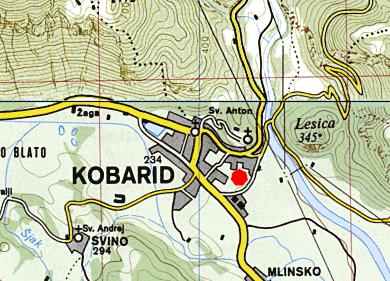 Geographical position of Kobarid (Interaktivni atlas Slovenije, 1998) Slika 2. Meteorološka postaja Kobarid, slikana proti jugovzhodu septembra 1999 (levo) in vzhodu aprila 23 (arhiv ARSO) Figure 2.