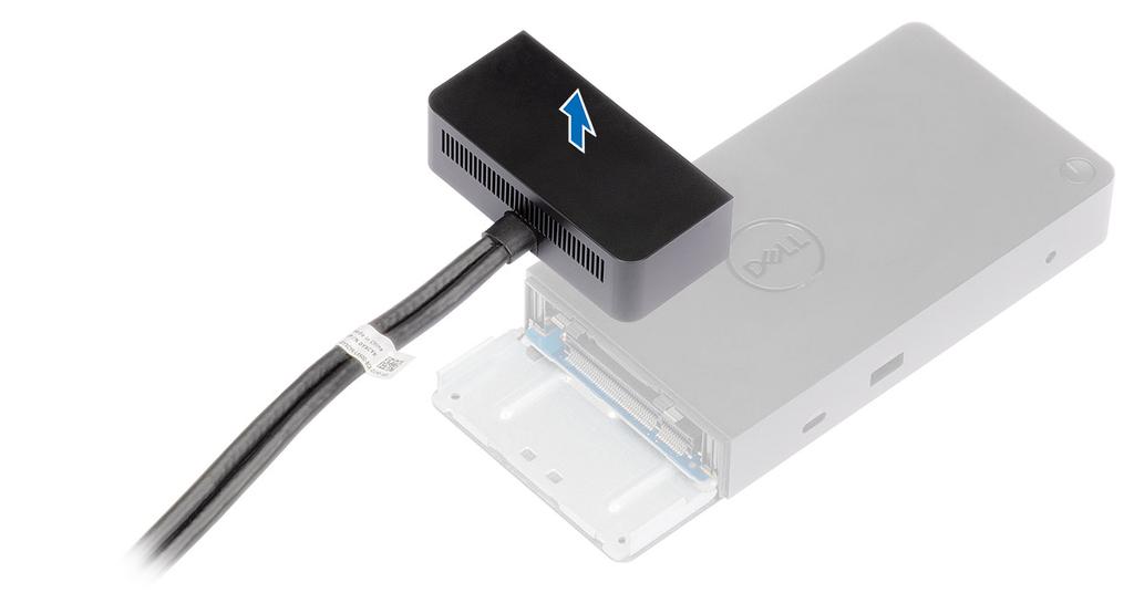 4 Kabelski modul USB tipa C dvignite in ga odstranite iz
