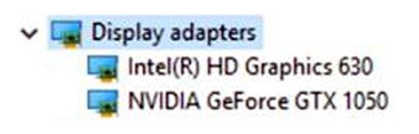 Gonilnik za grafično kartico Intel HD Graphics V upravitelju