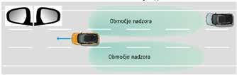Sistem za samodejno zaviranje v sili z dvema senzorjema (DSBS)* Vitara med vožnjo uporablja dva senzorja monokularno kamero in laserski senzor s pomočjo katerih določa stopnjo tveganja za trk z