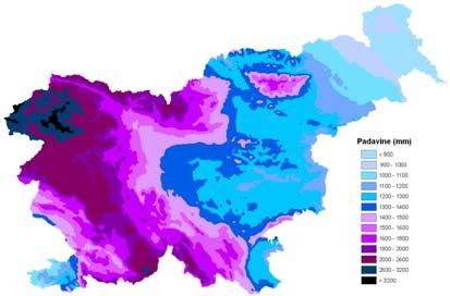 Za vse klimatske regije v Sloveniji velja, da se količina padavin iz leta v leto lahko močno spreminja in tako tudi za obravnavano obdobje velja, da zajema tako sušna kot tudi izjemno mokra leta.