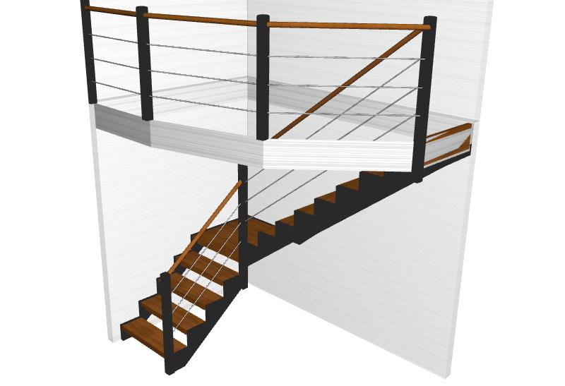 3D model izdelanih stopnic lahko v collada formatu pošljete vašemu arhitektu.