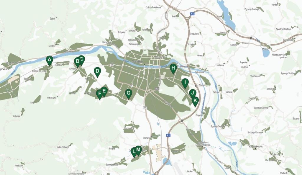 5 Slika 1 Prikaz območja anketiranih naselij enodružinskih hiš v Mariboru z okolico Območje anketiranja zajema Maribor z okolico in je razdeljeno na tri območja.