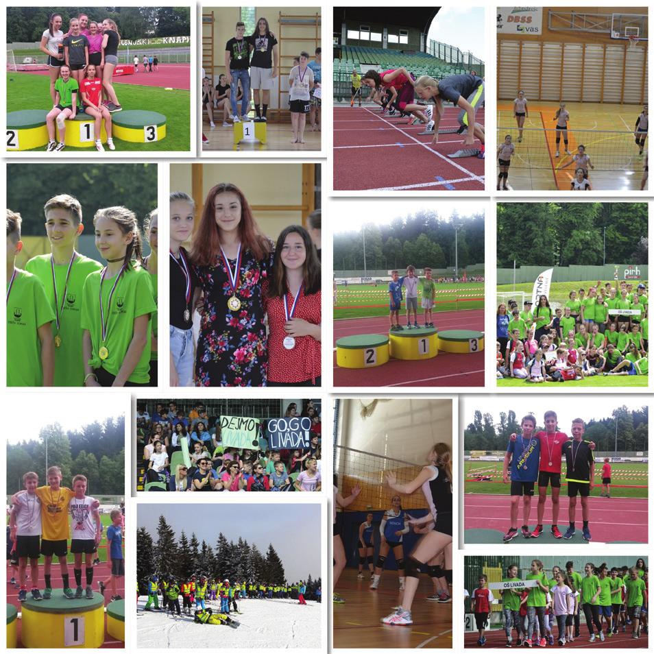 32 ŠPORTNIK LETA 2018 33 Najboljše šolsko športno društvo leta 2018 OSNOVNA ŠOLA LIVADA Osnovno šolo Livada obiskuje veliko odličnih športnic in športnikov.