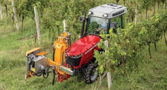 08 www.masseyferguson.com V Različica za vinograd Za delo s pridelki visoke vrednosti potrebujete traktor, ki je izjemno kompakten, a zmogljiv.