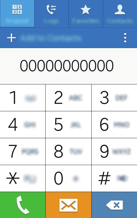 Telefon Modeli z eno kartico SIM: pritisnite Tipkovnica, vnesite telefonsko številko in pritisnite vzpostavite glasovni klic., da Oglejte si dnevnike klicev in sporočil.