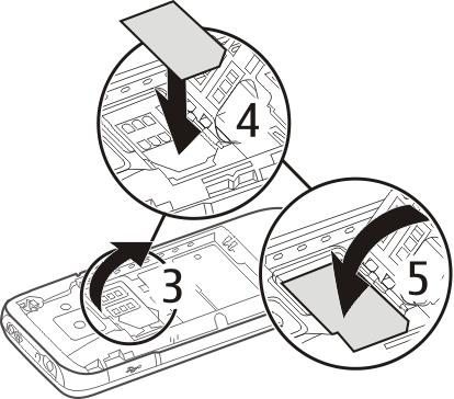 1 Potisnite hrbtni pokrovček proti spodnjemu delu telefona in ga odstranite