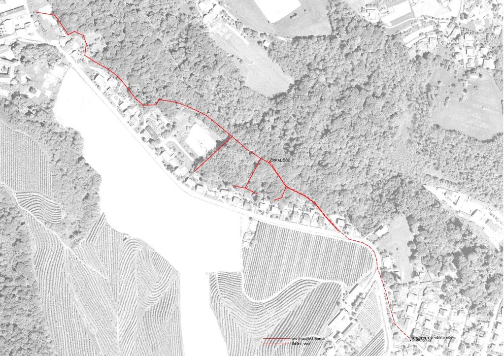 kanalizacijskega sistema v Krškem Stran 36 Slika 8: Trasa kanalizacijskega sistema (vir: Projektna naloga, 2010) 4.