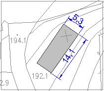 k.o. 1482 Ragovo Skica objekta Tlorisni gabarit 5,3 m x 14,1 m (74,73 m2)