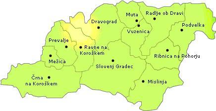 4 PREDSTAVITEV KOROŠKE RAZVOJNE REGIJE 4.1 Osnovni podatki o Koroški Regija gozdnatega hribovja leži na severu Slovenije ob avstrijski meji.