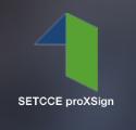 app Z dvojnim klikom na ikono SETCCE proxsign.app, komponento zaženete.