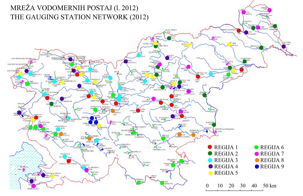 66 Kavčič, K. 2013. Hidrološka regionalizacija verjetnostnih analiz visokovodnih konic v Sloveniji.