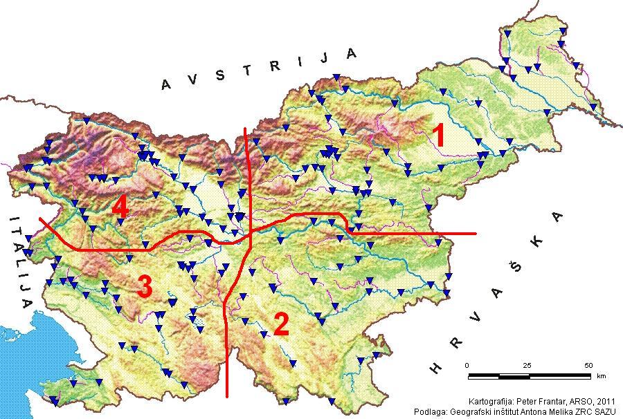 84 Kavčič, K. 2013. Hidrološka regionalizacija verjetnostnih analiz visokovodnih konic v Sloveniji. 8.