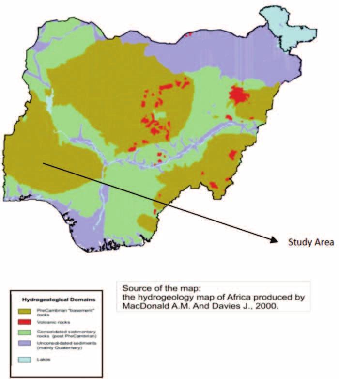 The groundwater potential evaluation at industrial estate Ogbomoso,... 369 tite (Ajibade et al., 1988). The rock groups in the area include quartzites and gneisses (Ajibade et al, 1988).