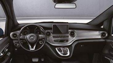 Dodatna serijska oprema razreda V Exclusive zavorna sedla z napisom Mercedes-Benz športno podvozje el. stekl. drsna/dvižna str.