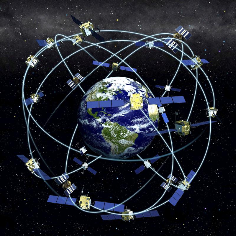 GPS (Global Positioning System) satelitski navigacijski sistem določanje natančnega