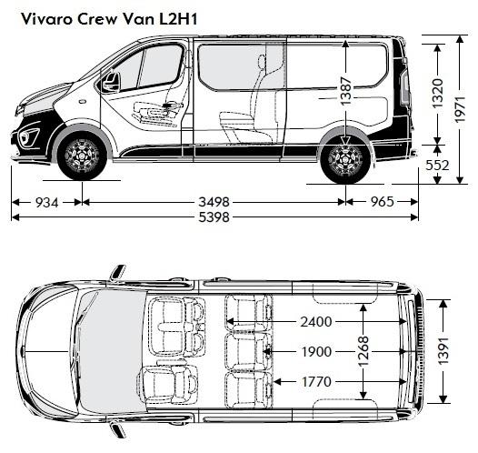 (metoda meritve ECIE) (l) 3200 4000 Teža in nosilnost (kg) z dvojno z dvojno kabino L1 kabino L2 Masa vozila 1805 1823 1860