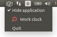 Diplomska naloga 83 Linux macos Windows Slika 5.5: Meni v sistemski vrstici, ki se odpre s klikom na ikono.
