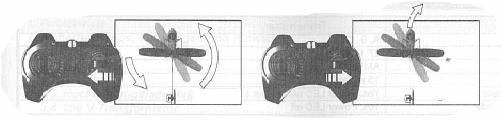 Vrtenje Z obračanjem smerne paličice lahko helikopter obračate na mestu, kot je to prikazano na slikah. 7.7. Pristajanje Nežno spustite plin. 7.8.