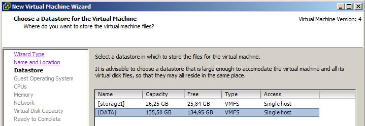 3. Namestitev strežnika VMware ESX server 3.