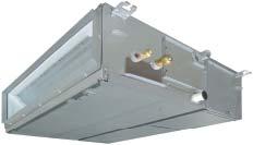 Digital Inverter & Super Digital Inverter Kanalske naprave Kompaktne dimenzije za vgradnjo v spuščene stropove Višina le 275 mm Zunanji statični pritisk do 120 Pa Vgrajena dvižna črpalka za kondenzat