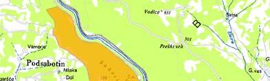Planinski orel Aquila chrysaetos Velikost cone: 11841,48 ha Je ena od vrst s skalnimi gnezdišči tega SPA območja,
