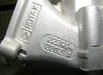 Piston ring is marked either with "ROTAX 215 547" or "ROTAX 215 548". The piston ring is legal also if just parts of the marking are still visible. 5.4. Piston pin Piston pin is made out of magnetic steel.