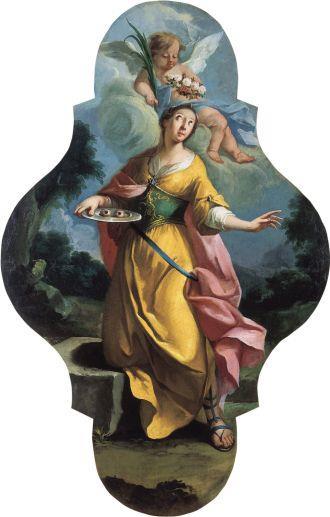 1741) Slika 12: Raphael: Madonna della seggiola (1513 1514) Povem, da se formatu umetnik prilagaja, vseeno pa lahko po njem